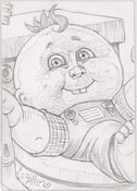 Image of Original Potty SCOTTY - JASON Basin pencil sketch card......