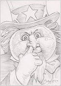 Image of Original Snooty SAM - U.S. ARNIE pencil sketch card......
