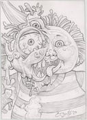 Image of Original Beasty BOYD or Semi COLIN pencil sketch card......