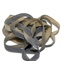 Image 2 of 1PC. TIME CAPSULE  42" Hand Dyed Finished Edge Silk Wrist Wrap Bracelet/Jewelry/Craft Ribbons