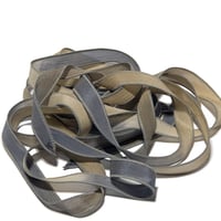 Image 5 of 1PC. TIME CAPSULE  42" Hand Dyed Finished Edge Silk Wrist Wrap Bracelet/Jewelry/Craft Ribbons