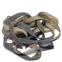 Image 6 of 1PC. TIME CAPSULE  42" Hand Dyed Finished Edge Silk Wrist Wrap Bracelet/Jewelry/Craft Ribbons