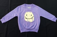 Image 1 of Little BoneTrail "Smile" lilac Crewneck - KIDS - Bone Trail Apparel 