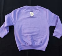 Image 2 of Little BoneTrail "Smile" lilac Crewneck - KIDS - Bone Trail Apparel 