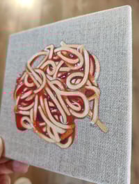 Image 4 of 'Spaghetti' Original mini oil painting