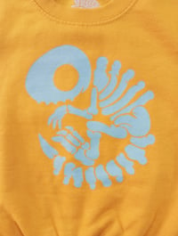 Image 3 of Little BoneTrail "Dyno skeleton" Crewneck - KIDS - Bone Trail Apparel 