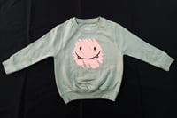 Image 1 of Little BoneTrail "Smile" sage Crewneck - KIDS - Bone Trail Apparel 