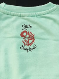 Image 3 of Little BoneTrail "Dyno skeleton" peppermint Crewneck - KIDS - Bone Trail Apparel