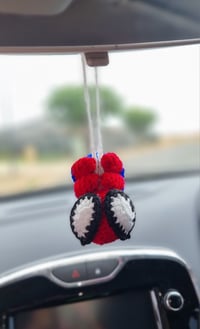 Image 3 of Handmade Crochet Spiderman Hanging 