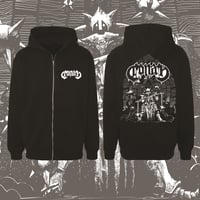 FIRE AND DEATH ZIPPER HOODIE
