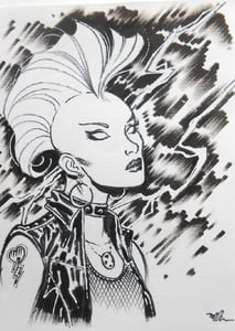 Image of STORM X MEN ORIGINAL INK DRAWING