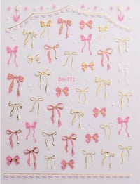 Image 5 of BOW NAIL STICKERS