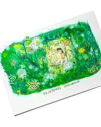 Image 1 of A6 - Le printemps amoureux - illustration originale