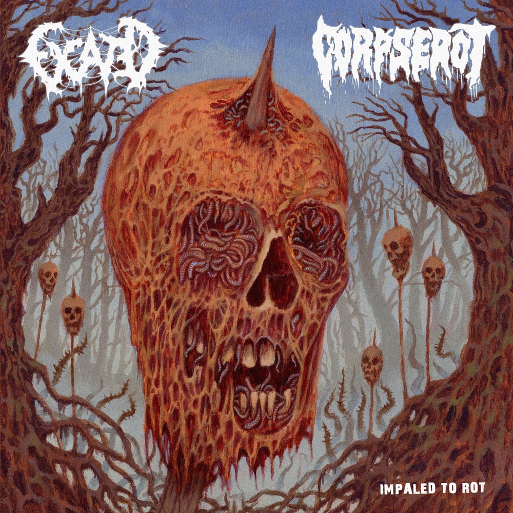 Corpserot / Excaved - "Impaled to Rot" 7" vinyl split EP