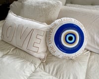 Image 2 of The Universe Needs Your Magic Round Throw Pillow