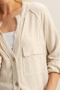 Image 6 of Frayed Tunic Button UP - Early FEB