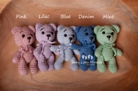 Image 2 of Knitted teddy pastel