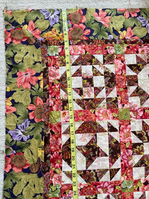 Image of NEW—READY TO FINISH quilt top 65” x  48”