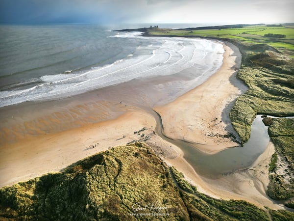 Image of Dunstanburgh Castle & Embleton Bay - Drone Photo From Above