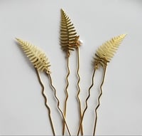Image 2 of Fern Leaf Hairpins