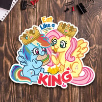 Eat Like a King - My Little Pony Inspired Matte Vinyl Sticker