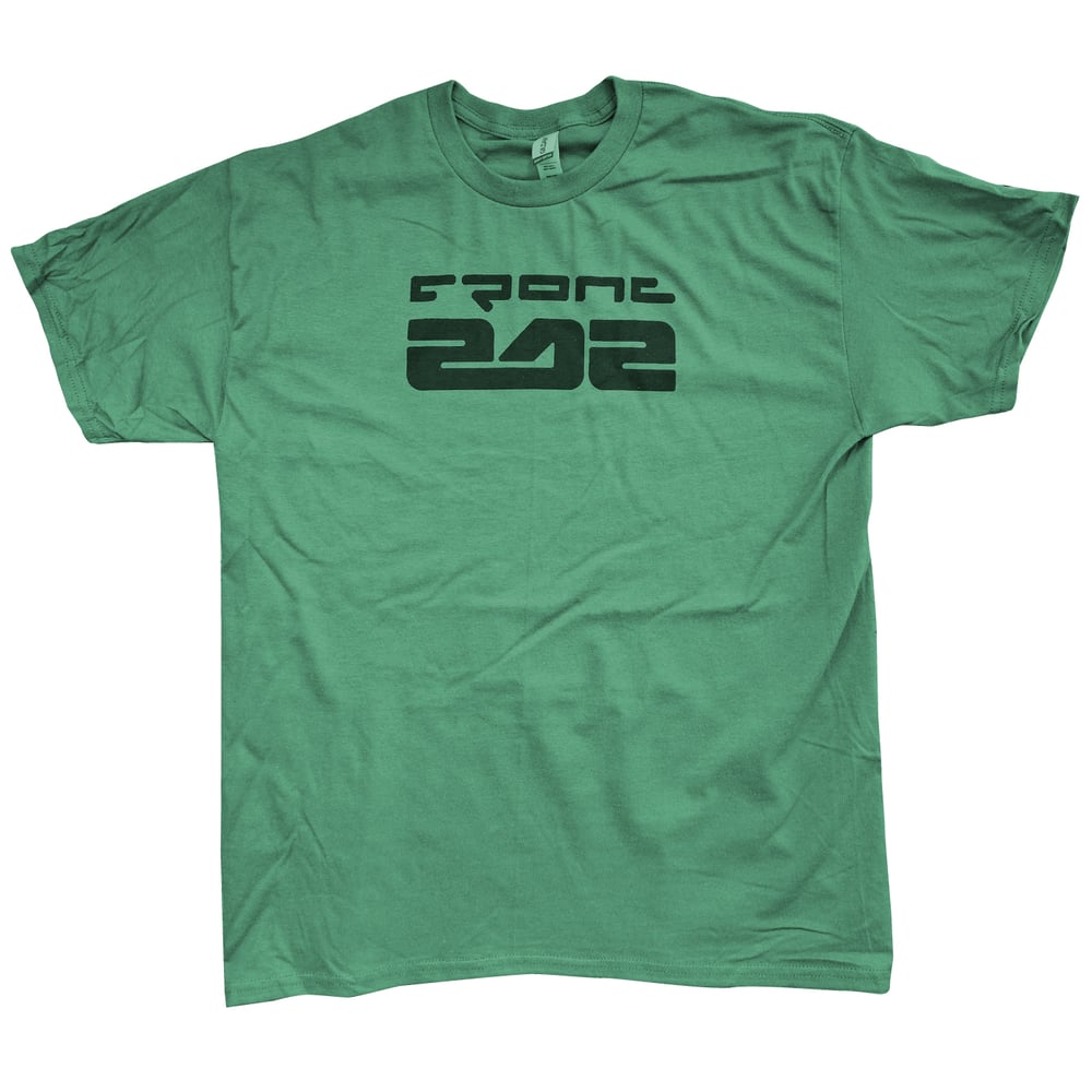 FRONT 242 - Military Green Logo Shirt