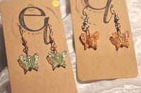 Image 2 of small butterfly earrings 