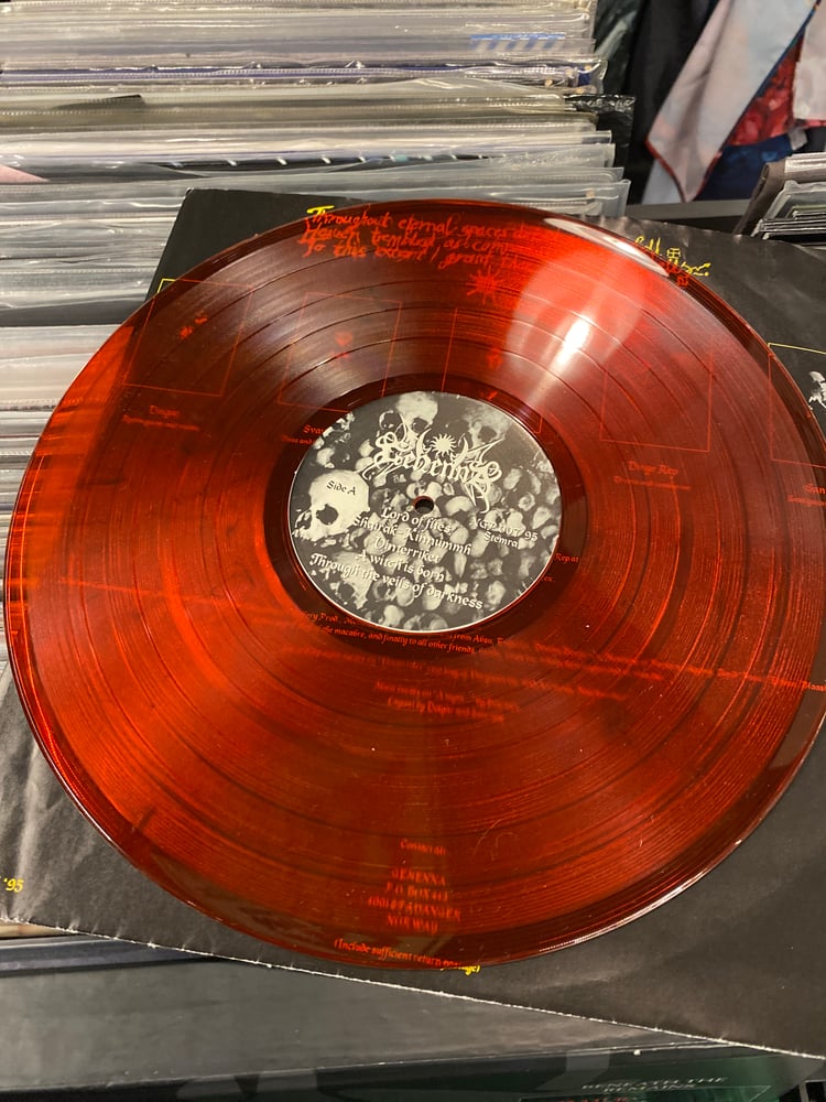 Image of LP Gehenna Seen Through the Veils of Darkness original Red vinyl numbered