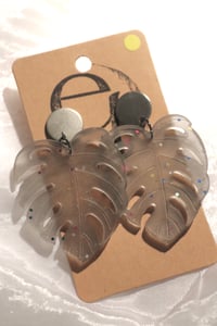 Image 5 of monstera earrings