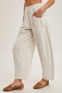 Image 3 of Relaxed Barrel Pants with Pockets  (1/25)