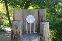 Image 1 of Museum Co-branded Chinese Traditional Handmade Silk Woven Fan - Lovely Rabbits