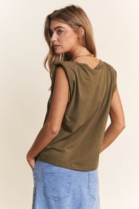 Image 5 of Sleeveless power shoulder top (1/25)