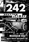 FRONT 242 - Promo Poster / Rhythm of Time LIMITED