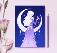 Image 1 of Lady Amalthea (The Last Unicorn) print