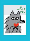 Wolf You - 3 pack valentines