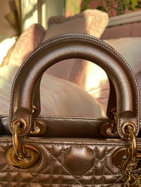 Image 7 of Small Lady Dior My ABC Bag Gold Cannage Lambskin