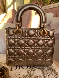 Image 8 of Small Lady Dior My ABC Bag Gold Cannage Lambskin