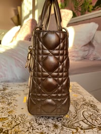 Image 12 of Small Lady Dior My ABC Bag Gold Cannage Lambskin