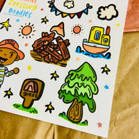 Image 3 of Animal Crossing Doodles Sticker Sheet