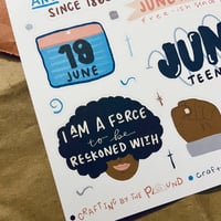 Image 2 of Juneteenth Vol. 2 Sticker Sheet