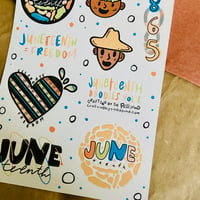 Image 2 of Juneteenth Doodles Sticker Sheet