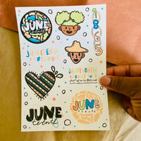 Image 3 of Juneteenth Doodles Sticker Sheet