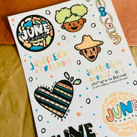 Image 4 of Juneteenth Doodles Sticker Sheet