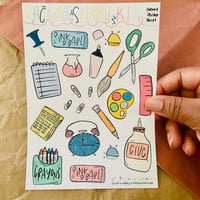 Image 2 of Back To School Sticker Sheet