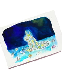 Image 1 of A6 - le voile des étoiles - illustration originale