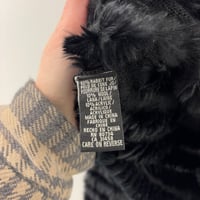 Image 3 of off shoulder fur trim top