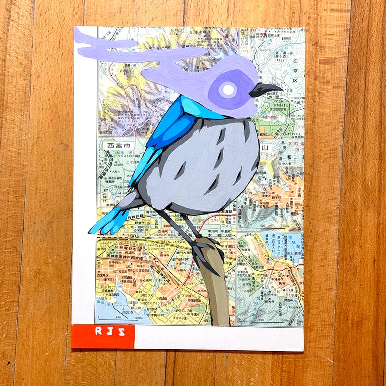 Image of Smoke Bird / unframed original painting