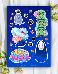 Studio Ghibli ‘Spirited away’ sticker sheet