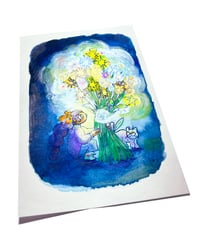 Image 3 of A6 - Le bouquet d'étoiles - illustration originale