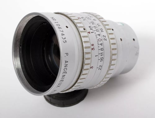 Image of Angenieux Cine lens C-mount F. 50 50mm F1.5 lens Type S5 with caps #5565